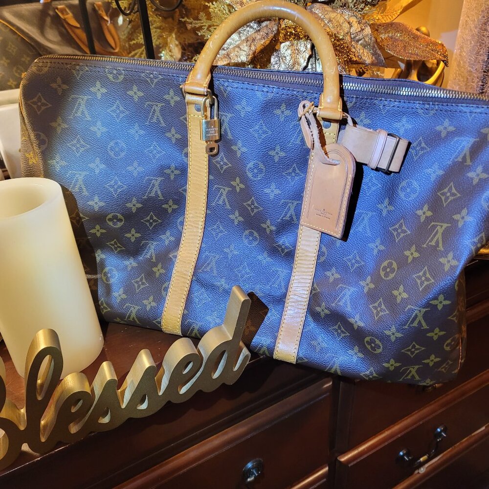 Authentic Louis vuitton keep all 50 travel bag